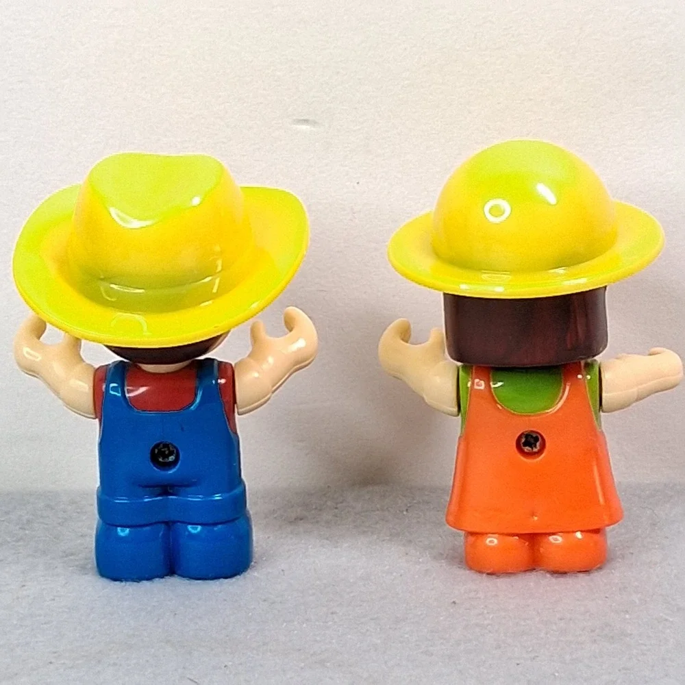 Unbranded Boley Toy Figures Farmer Boy and Girl 2.25